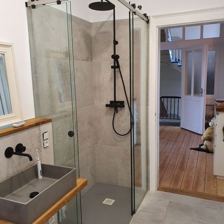 Eckeinstieg Dusche mit MWE Claro System