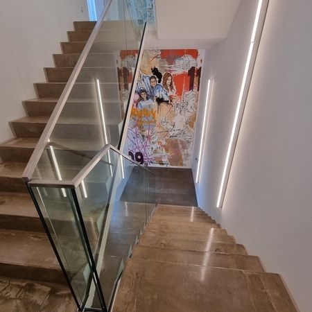 Treppenhausgeländer Bürogebäude mit Zulassung