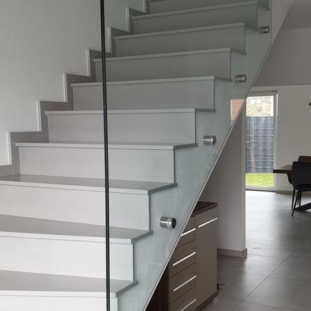 Absturzsicherung Treppe mit Punkthaltern